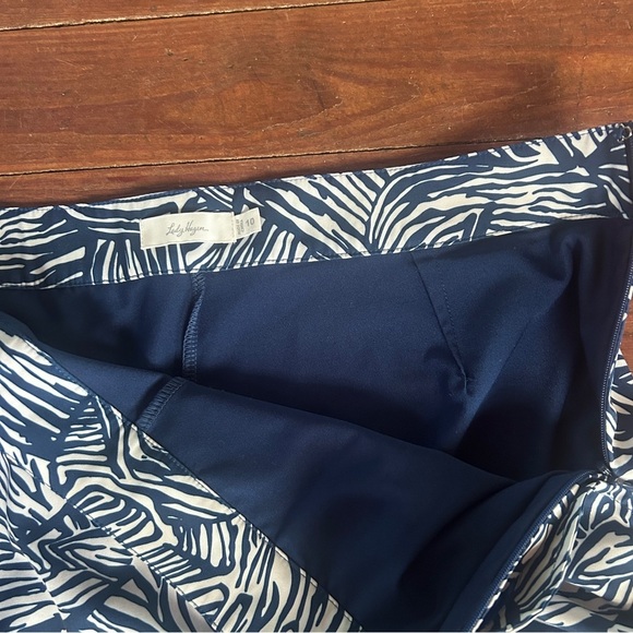 Lady Hagen Blue and White Mini Skirt - Picture 4 of 7